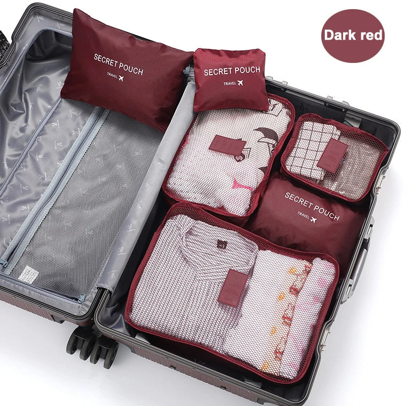 6 Pcs Travel Storage Bags
